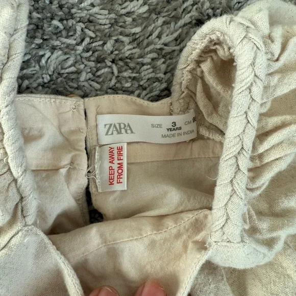 Zara Toddler Embroidered Blouse 3 Years - Picture 4 of 5